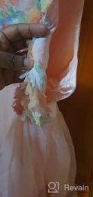 img 5 attached to Enchanting Princess Tulle Dress: 3D Flowers, Rainbow Birthday, Pageant, and Wedding Partywear