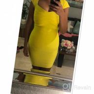 img 1 attached to Women'S Square Neck Bodycon Bandage Party Dress By Meilun review by Nikki Castro