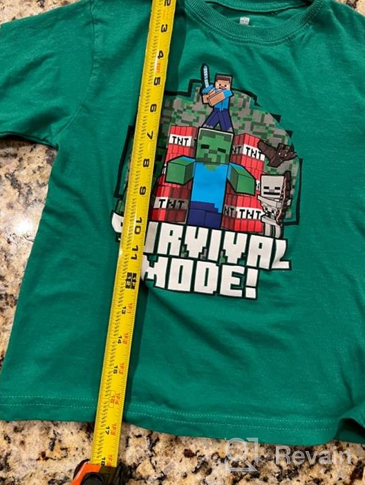 img 1 attached to Get the Minecraft Boys Creeper & Characters Short Sleeve T-Shirt Set in 3 Colors - 3 Pack review by James Weber