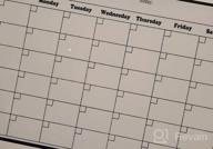 img 1 attached to Magnetic Fridge Calendar: Stay Organized With This Dry Erase Whiteboard For Refrigerator Planners - 16.9" X 11.8 review by William Gildea