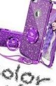 img 1 attached to Sparkle And Style: OCYCLONE Glitter IPhone 6/6S Case With Kickstand And Rhinestone Bumper - Perfect For Girls And Women review by Frank Mayes
