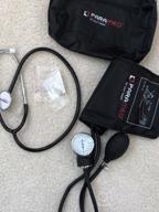 img 1 attached to PARAMED Aneroid Sphygmomanometer With Stethoscope – Manual Blood Pressure Cuff With Universal Cuff 8.7 - 16.5" And D-Ring – Carrying Case In The Kit – Pink review by Jay Jeong