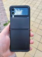 img 2 attached to 🌟 Spigen Air Skin Galaxy Z Flip 3 Case (2021) - Black: Ultimate Protection and Elegance review by Amar Singh ᠌