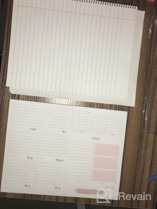 img 1 attached to Boost Productivity With Our Undated Weekly Planner Pad - Tear Off 52 Weekly Sheets With Daily To-Do Lists, Habit Tracker, And Academic Planner Notebook review by Melvin Balamani