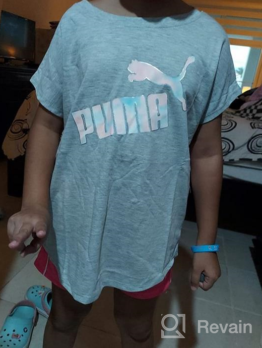 img 1 attached to 👧 Stylish PUMA Girls' No. 1 Logo T-Shirt: Trendy and Comfortable Kids Fashion review by Jason Rodman