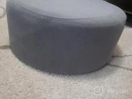 img 1 attached to Protect Your Ottoman In Style With H.VERSAILTEX Stretch Ottoman Cover - Fits 20"-23" Diameter, Dove review by Courtney Richardson