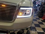 img 1 attached to 2004-2008 FORD F150 Headlight Assembly Replacement With Amber Reflector And Black Housing - OEDRO review by Jeff Alradwan