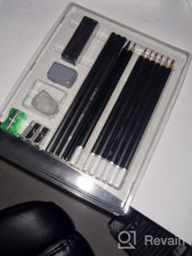 img 8 attached to Complete Sketch Kit For Beginners Or Professional - 8 Drawing Pencils, 3 Charcoal Pencils, 1 Graphite Pencil, 2 Charcoal Sticks, 100 Page Sketchbook, And Accessories - Ideal Gift For All Artists