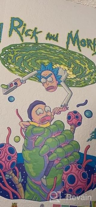 img 1 attached to Add Fun To Your Walls With RoomMates Rick And Morty Peel & Stick Wall Decals! review by Luke Hodes