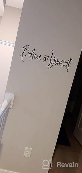 img 1 attached to Inspire Your Home With Believe In Yourself Wall Decal Living Room Décor Motivational Stickers review by Charles Butler