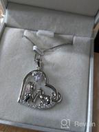 img 1 attached to 🐱 YL Cat Necklaces: Exquisite 925 Sterling Silver Cat on Moon Jewelry with Shimmering 5A Cubic Zirconia - Perfect Gifts for Cat Lovers and Close Ones! review by Jack Enhanced