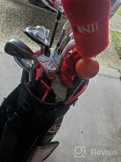 img 1 attached to Ultimate Golfing Convenience: Lightweight 14 Divider Golf Cart Bag With Cooler Pouch, Dust Cover & Backpack Strap! review by Joshua Days