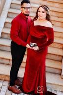 img 1 attached to Capture Beautiful Memories With JustVH Velvet Maternity Photography Dress review by Amanda Harrell