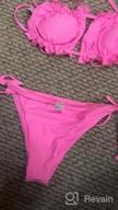 img 1 attached to Unleash Your Inner Goddess With BIKINX Two Piece Swimsuit – Bandeau Thong Bikini Set With Tie-Side Bottoms For Women review by Tomeka Parker