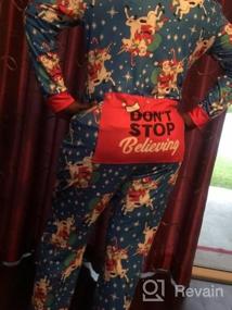 img 6 attached to Подходящая рождественская пижама: женская цельная пижама Onsie с дизайном оленей и единорога, идеально подходящая для семейного комбинезона и клубной одежды