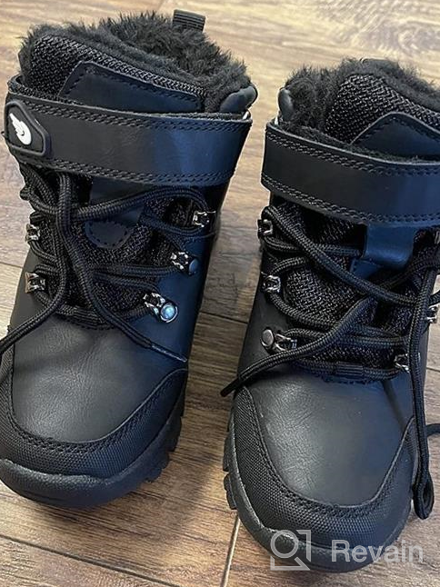 img 1 attached to 🌨️ Boys' Snow Boots - Waterproof, Non-Slip Outdoor Winter Shoes and Boots review by Rico Posley