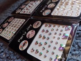 img 5 attached to 12 Sheets Face Jewels Sticker Adhesive Rhinestone Makeup Stick On Eye Body Nail Art Decorations For Makeup And Nail Art