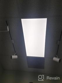 img 8 attached to Hykolity 6 Pack 2X4 FT White LED Flat Panel Troffer Light, 50W 5000K Встраиваемый потолочный светильник с подсветкой, 5500Lm Lay In Fixer для офиса, 0-10V Dimmable, 3-Lamp F32T8 Замена светильника