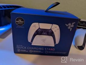 img 8 attached to Razer PS5 Quick Charging Stand: Fast Charge - Sleek Curved Cradle - Matches DualSense Controller - Easy One-Handed Use - USB Powered - Blue (Controller Not Included)