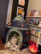 img 1 attached to LOJETON 1Pc Space Ship Xmas Gift Kids Play Tent, Crawl Tunnel, Ball Pit For Toddlers, Indoor & Outdoor Playhouse Castle Toys, Baby Boys Girls Gift For 3 4 5 6 7 Years Old (Balls Not Included) review by Kyle Tran