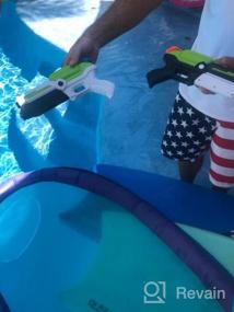 img 5 attached to Дайте волю летнему веселью с водяным пистолетом MOZOOSON 3X для детей и взрослых - идеально подходит для вечеринок у бассейна и водных боев на пляже!