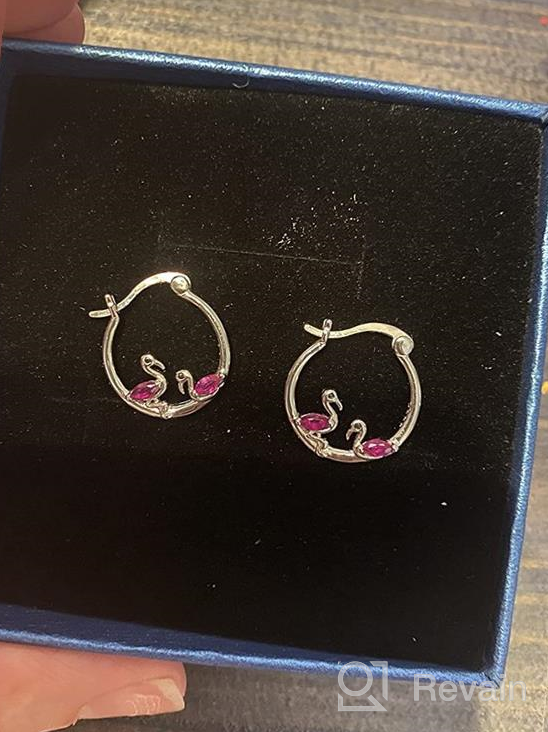 img 1 attached to Sterling Silver Raccoon Earrings, Red Panda Hoop Earrings for Girls with 🦝 Sensitive Ears - Hypoallergenic Raccoon Jewelry, Perfect Christmas Gifts for Women and Daughters review by Carrie Anderson