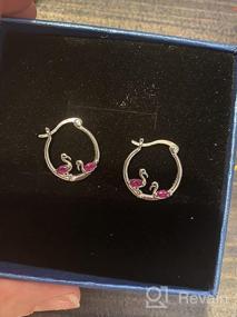 img 5 attached to Sterling Silver Raccoon Earrings, Red Panda Hoop Earrings for Girls with 🦝 Sensitive Ears - Hypoallergenic Raccoon Jewelry, Perfect Christmas Gifts for Women and Daughters