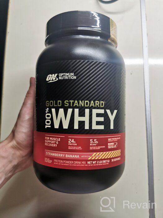 img 2 attached to Optimum Nutrition's Vanilla Ice Cream Gold Standard Whey Protein Powder, 2lb - May Vary in Packaging review by Amrit Barla ᠌
