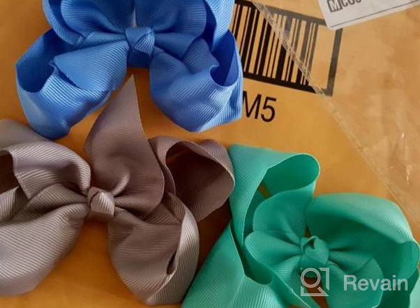 img 1 attached to 40Pcs 4.5" Grosgrain Ribbon Hair Bows W/ Alligator Clips For Baby Girls, Kids & Teens review by George Halbohm