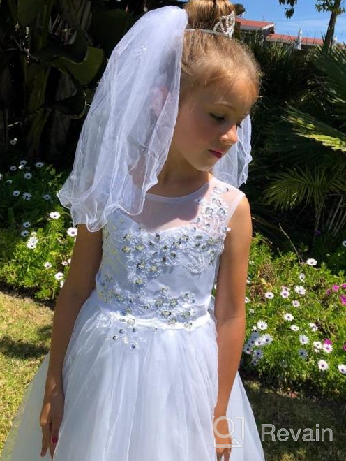 img 1 attached to Flower Dresses Vintage Communion Pageant review by Smokeythecryptkeeper Collars