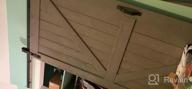 img 1 attached to SMARTSTANDARD 42x84 Sliding Barn Door Kit: DIY Unfinished Solid Spruce Wood Panelled Slab, K-Frame, Natural Finish - Includes 7ft Hardware & Handle review by Danny Porter
