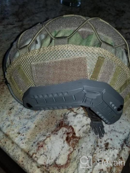 img 1 attached to OneTigris Multicam Helmet Cover For Fast Helmets In Size M/L And L/XL - Protect Your Headgear With Cloth Cover In Multicam Print review by Alex Marshall