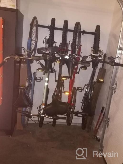 img 1 attached to StoreYourBoard Bike Storage Rack, Holds 5 Bicycles, Home And Garage Organizer, Adjustable Wall Hanger Mount review by Tim Duncan