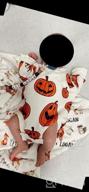 img 1 attached to Pumpkin Patch Baby Onesie: Adorable Romper With Oversized Long Sleeves For Halloween Fun And Fall Comfort review by Tony Flugence