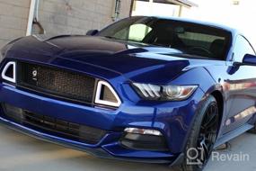 img 5 attached to Enhance Your Ford Mustang GT With CHEDA Front Lower Bumper Grill Mesh Hood Grille - Compatible With 2015-2017 Models