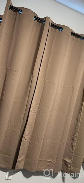 img 1 attached to WONTEX Royal Blue Blackout Curtains: Insulating, Noise Reducing & Sun Blocking For Bedroom And Living Room, 42X84 Inches, 2 Panels review by Ricky Snyder