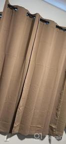 img 6 attached to WONTEX Royal Blue Blackout Curtains: Insulating, Noise Reducing & Sun Blocking For Bedroom And Living Room, 42X84 Inches, 2 Panels