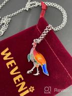 img 1 attached to WEVENI Enamel Alloy Thanksgiving Turkey Necklace: Stylish Chicken Pendant Charms for Women & Girls review by Terry Myers