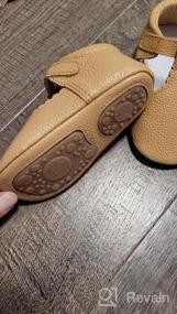 img 6 attached to Adorable And Safe HONGTEYA Leather Baby Shoes With Anti-Slip Sole For Infants And Toddlers