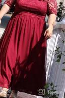 img 1 attached to Women Plus Size Chiffon Evening Dresses Long Prom Bridesmaid Gown review by Jon Delgado