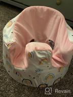 картинка 1 прикреплена к отзыву Keep Your Baby Cool And Comfortable With SMTTW Seat Cover Compatible With Bumbo Seat - Portable Hand Belt Included For Easy Use (Pink Rainbow) от Adam Whittaker