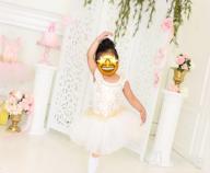 img 1 attached to Cute and Charming: Meeyou Little Girls' Flower Ovelay Ballet Tutu Dress review by Kerri Houston