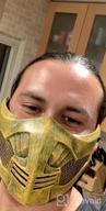 img 1 attached to Resin Mortal Kombat Masks - Halloween Costume Accessories For Scorpion, Smoke, Jade, Sub-Zero, Kabal, And Saibot (Scorpion 2021 A) review by Eddie Pollard