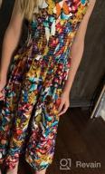 img 1 attached to Floral Summer 🌸 Bohemian Jumpsuit for Girls' Clothing review by Tony Battaglia
