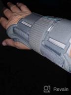 img 1 attached to FEATOL Carpal Tunnel Wrist Brace With Metal Splint, Hot/Cold Pack, And Adjustable Support - Right Hand, Small/Medium - Effective Relief And Treatment For Wrist Pain In Men And Women review by Jorge Bryant