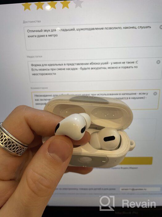 img 1 attached to Apple AirPods Pro RU wireless headphones, white review by Busaba Ounsiri