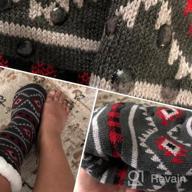 img 1 attached to Stay Cozy All Winter Long With Sunew Women'S Slipper Socks - Thick Fleece Lining, Soft Home Grippers, And Thermal Warmth review by Damian Lousteau