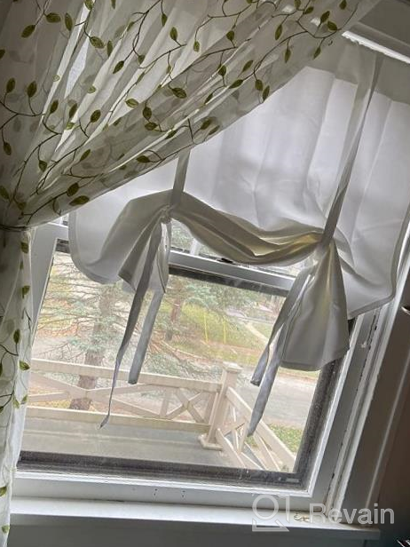 img 1 attached to Stylish & Functional: H.VERSAILTEX Blackout Tie Up Curtain In Dove Gray For Small Windows - Thermal Insulation & Privacy Guaranteed (42"X63" Rod Pocket Panel, Set Of 1) review by Greg Stevenson