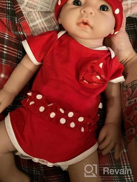 img 1 attached to Lifelike Newborn Baby Doll - IVITA Silicon Reborn Baby Boy - 17 Inches, Full Body Platinum Silicone, Not Made Of Vinyl Material review by Brandon Fernandez