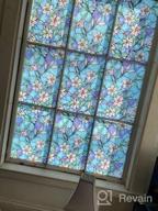 img 1 attached to Coavas Frosted Stained Glass Window Film For Privacy | Non-Adhesive Static Cling Window Decor | Ideal For Home, Office, And Church | 17.7 X 78.7 Inches review by Shawn Jacobs